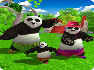 Wild Panda Family: Kung Fu Jungle Survival