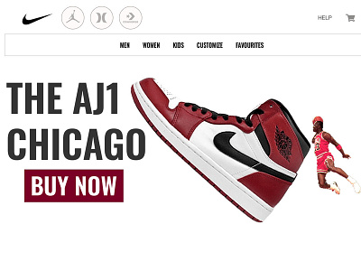 Nike x Jordan design logo typography web website