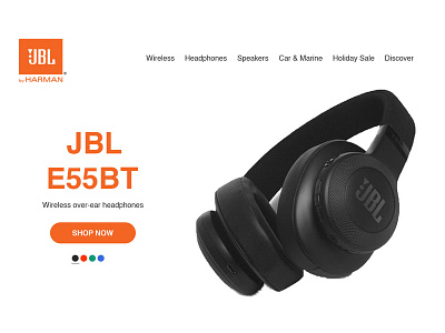 JBL website branding design typography web website