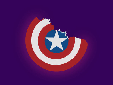 Captain America - Broken Shield artwork avengers endgame illustration vector