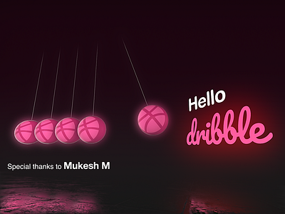 Hello Dribbble after effects animation design visual effects welcome welcome shot