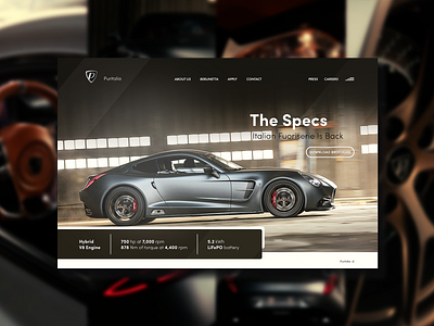 Puritalia Berlinetta - Concept Webpage