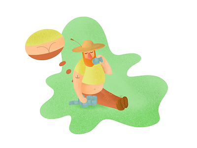 The weekend guy 😅 beer character illustration saturday weekend