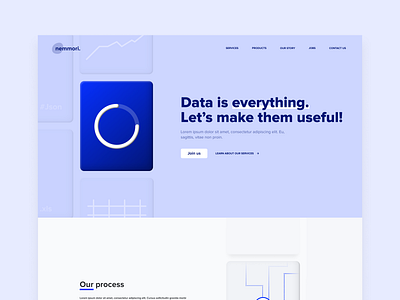 Data Web Concept design illustration logo minimal product product design typography ui ux website