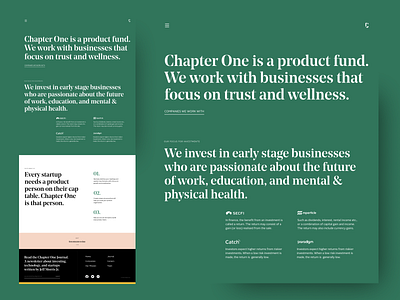 ChapterOne, a product fund for startups
