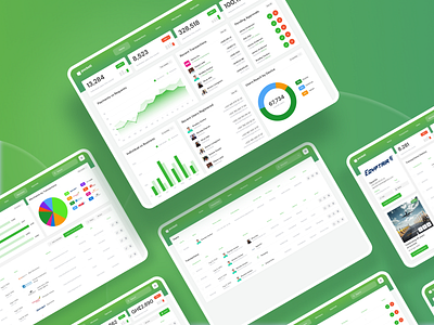 Pocketi web app. Dashboard for online payments app