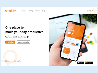 Landing Page UI adobe xd dailyui landing page design ui uiux webdesign