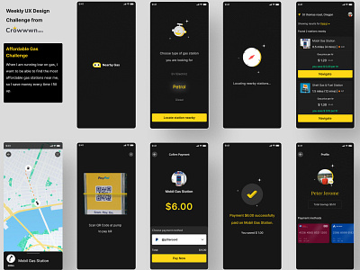 Nearby Affordable Gas Station 2020 trends app design appdesigninspiration design logo ui uiux webdesign