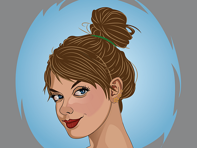 Hot girl avatar avatars graphic artist graphic arts graphic design illustrated illustration illustrator