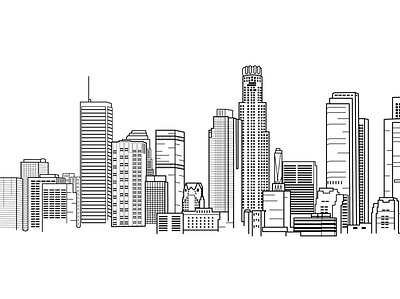 City Landsape graphic artist graphic arts illustrated illustration line art logo raster to vector