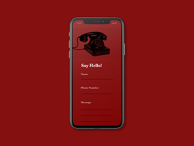 Daily UI 028 contact us dailyui design old swiss style