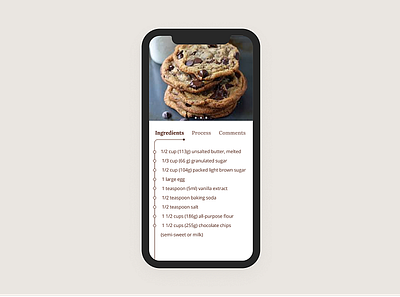 Daily UI 040 dailyui design recipe