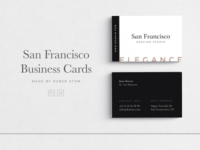 San Francisco Business Cards business businesscards card template cards design elegant icon illustration logo template