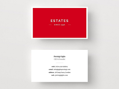 Real Estate Business Card Template business business card template businesscards card template cards design elegant icon illustration indesign logo minimal pink template white