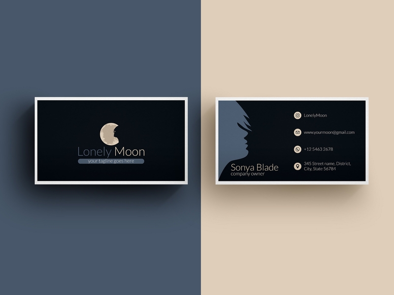 Beauty Queen Salon Business Card Template