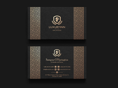 Retro gold and black business card black business business card business card template business card templates businesscards card template cards design elegant gold icon illustration indesign logo luxury minimal premium template white