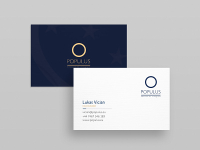 Populus / Business Card business card business card design card design populus print print design