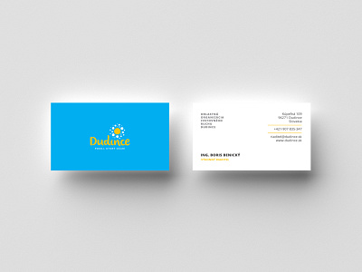 Dudince / Card design business card design card design dudince logo logo design oocr dudince tourism agency