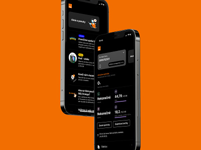 Orange / My Orange App app app design call app call services mobile app my orange my orange app orange orange app telco ui user experience user interface ux