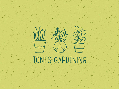 Toni's Gardening | Logo Concept brand branding graphic design icon illustration logo logo design mark type typography