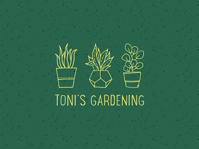 Toni's Gardening | Logo Reversed