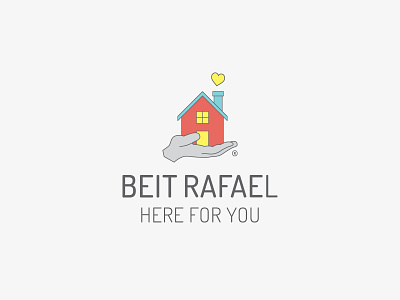 Beit Rafael | Vertical Logo accommodation brand branding care colour palette community creative design graphic design hospital logo logo design mark typography