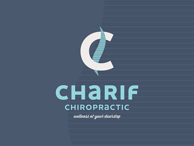 Charif Chiropractic | Primary Logo brand branding design graphic design logo type typography