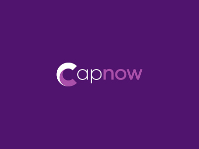 CapNow | Primary Logo brand branding custom type logo type typography