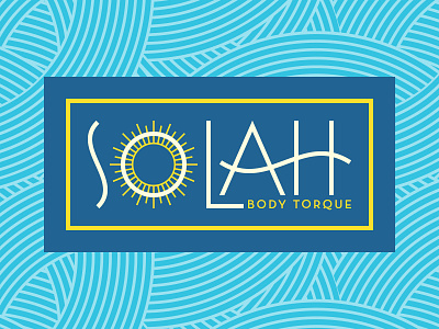 Solah | Primary Logo brand branding colour palette custom type design graphic design logo massage pattern type typography