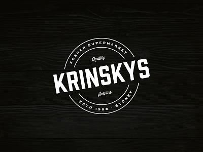 Krinskys | Primary Logo branding logo type typography