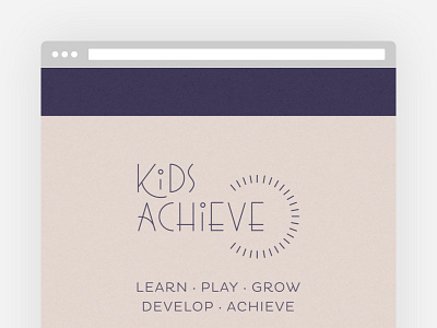Kids Achieve | Landing Page branding deign logo web