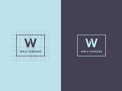 Well Vintage | Logo Concept branding graphic design grid logo type typography