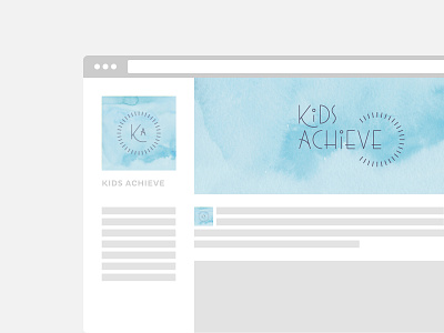 Kids Achieve | Social Media Artwork brand branding creative custom type design graphic design logo social media texture