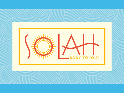 Solah | Primary Logo brand branding design logo massage pattern sun