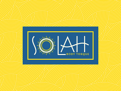 Solah | Primary Logo Reversed branding custom type graphic design health identity logo logo design massage pattern type typography wellbeing