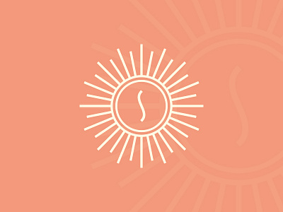 Solah | Secondary Brand Mark brand branding graphic design healing health logo mark massage rays sun type typography