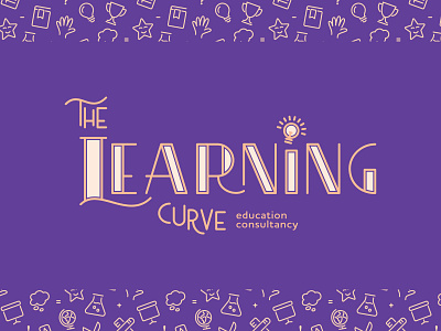 The Learning Curve | Primary Logo brand branding colour creative custom type education graphic design lettering logo logo design pattern type typography