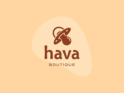 Hava Boutique | Primary Logo baby brand branding colour palette creative graphic design icon logo logo design mark type typography