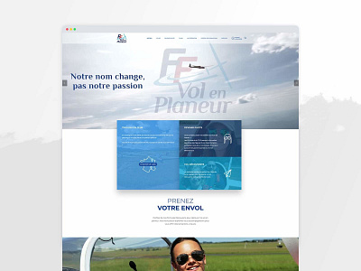 French Glider Federation Website agency air award blue brandagency cloud design digital france french glider plane sky ui ux ux design web webdesign website wordpress