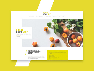 Nice To Coach You - Website Homepage agency coach diet digital france healthy ux web webdesign website