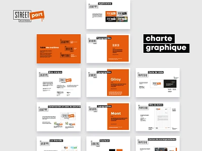 Street part - Identité visuelle agence agency aix en provence art brand brand agency brand assets charte graphique design dribbble best shot dribbble debut france galery identity identity branding identité visuelle logo orange typogaphy visual identity