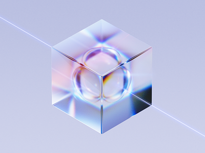 Game of Refractions 3d abstract art branding c4d caustics cgi design glass illustration refraction simple visual white