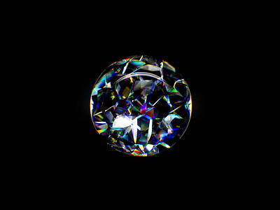 Iridescent Sphere 3d abstraction art black c4d caustics cgi design glass illustration refraction simple sphere visual