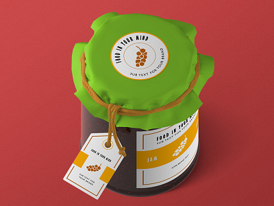 3D Jam Jar Mock Up 3d color currant illustration jam jar kitchen max mock pack up vray
