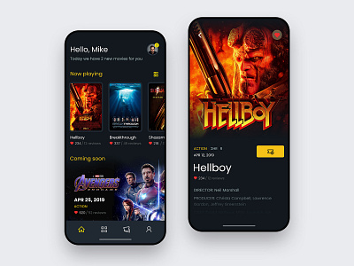 Cinema Ticketing Mobile UI Concept