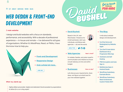 dbushell new design