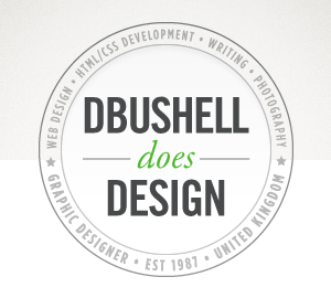 dbushell does design badge emblem logo typography