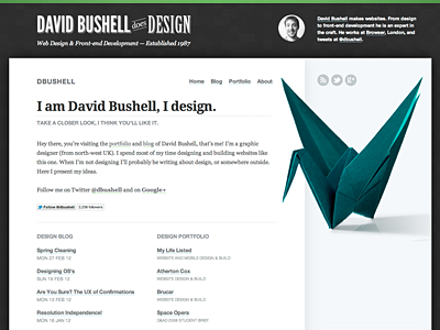 dbushell.com v6 responsive responsive web design rwd typography web web design
