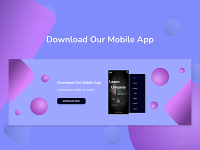 Download App Page Design