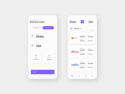 Flight Booking Apps apps design interfacedesign mobile ui modern ui mobile apps design ui uidesign uimobile uiux